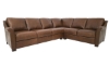 Picture of San Marco Taupe Leather 2-Piece L-Sectional with Right Corner Sofa