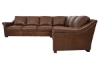 Picture of San Marco Taupe Leather 2-Piece L-Sectional with Right Corner Sofa