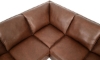 Picture of San Marco Taupe Leather 2-Piece L-Sectional with Right Corner Sofa