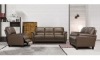 Picture of Montclair Latte Leather Sofa