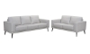 Picture of Ashbury Dove Leather Loveseat