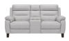 Picture of Jessica Jacobs Bergamo Dove Leather Power Reclining Console Loveseat