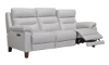Picture of Jessica Jacobs Bergamo Dove Leather Power Reclining Sofa