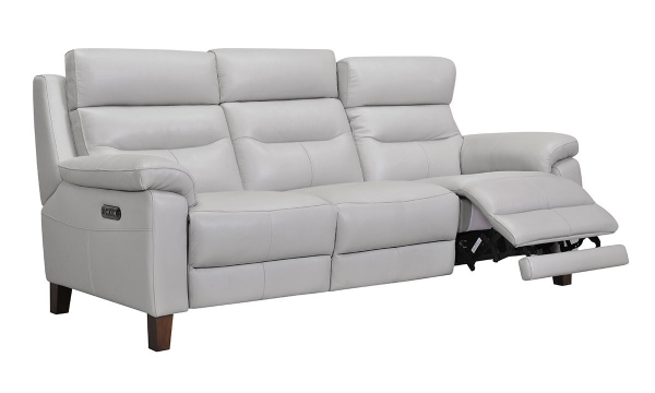 Picture of Jessica Jacobs Bergamo Dove Leather Power Reclining Sofa