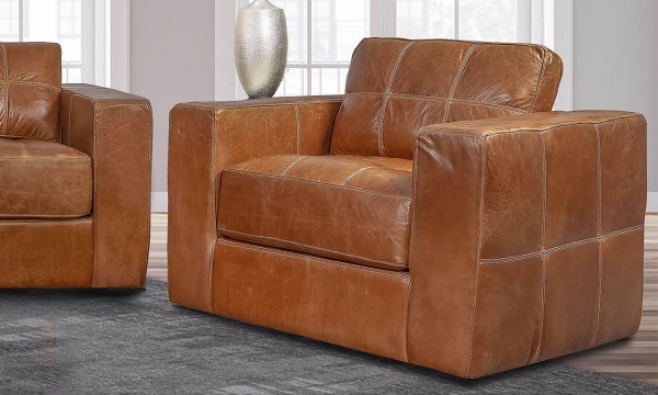 Picture of Rocky Mountain Leather Centennial Sunset Swivel Chair