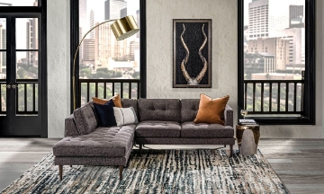 Picture of Sunset Brown Left Facing Chaise Sectional