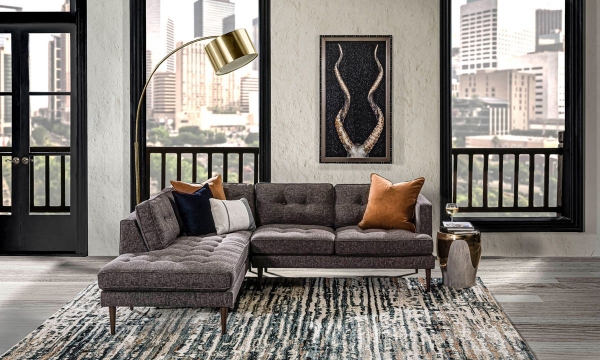 Picture of Sunset Brown Left Facing Chaise Sectional