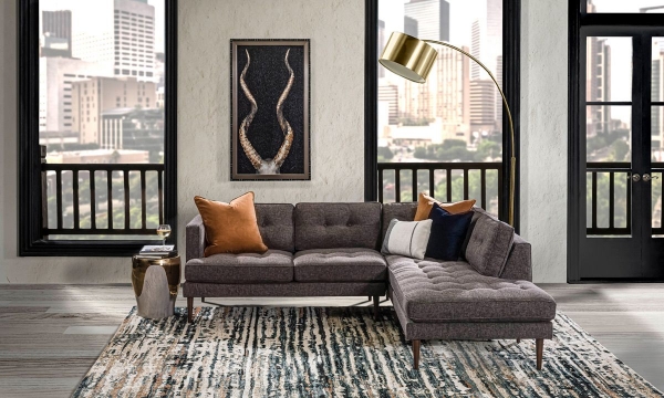 Picture of Sunset Brown Right Facing Chaise Sectional