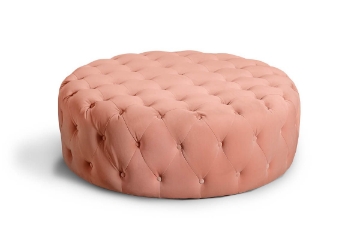 Picture of Melrose Blush Tufted Ottoman