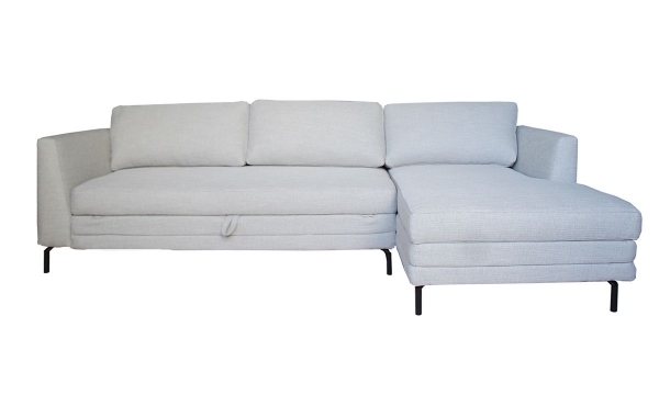 Picture of Fairfax Grey Chaise Sleeper Sectionals