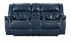 Picture of Prodigy Blue Leather Power Reclining Loveseat