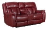 Picture of Prodigy Red Leather Power Reclining Loveseat