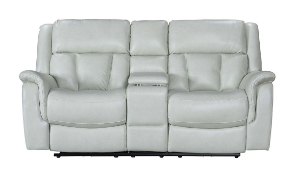 Picture of Prodigy Cream Leather Power Reclining Loveseat