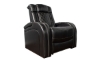 Picture of Omega Black Leather Power Recliner