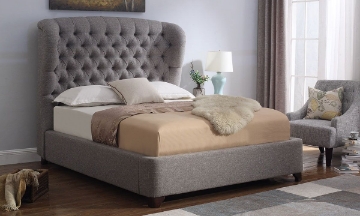Picture of King Upholstered Shelter Bed