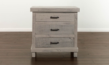 Picture of Post & Beam Industrial Smoke Gray 3-Drawer Nightstand