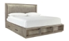 Picture of Platinum Grey Linen Bookcase Beds