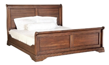 Picture of Louis Philippe French Classic Mahogany Queen Sleigh Bed