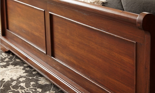 Picture of Louis Philippe French Classic Mahogany Queen Bedroom Set