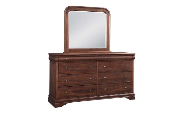 Picture of Louis Philippe French Classic Mahogany Queen Bedroom Set