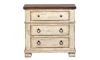 Picture of Belmont Antique Linen 3-Drawer Nightstand