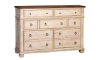 Picture of Belmont Antique Linen 7-Drawer Dresser