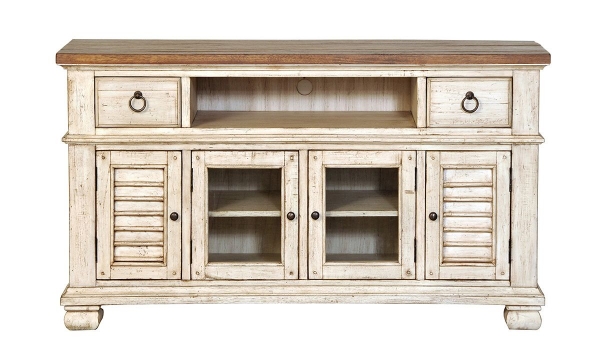 Picture of Belmont Antique Linen 56-inch Entertainment Console