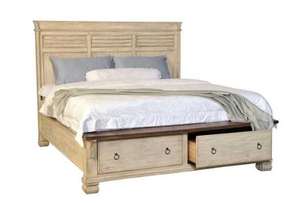 Picture of Belmont Antique Linen King Storage Bed