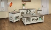 Picture of Freesia White 1-Drawer Chairside Table