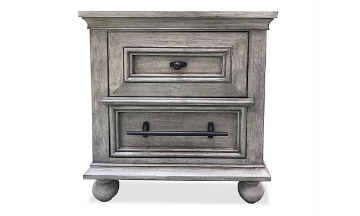 Picture of East Hampton Gray 2-Drawer Nightstand