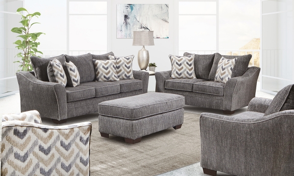 Picture of Crosby Charcoal 3-Piece Sofa Set