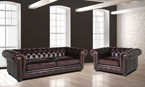 Picture of Branson Dune Leather 2-Piece Living Room Set