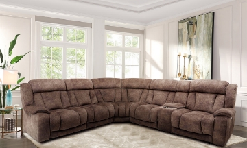 Picture of Titus Hudson Brown 6-Piece Power Sectional