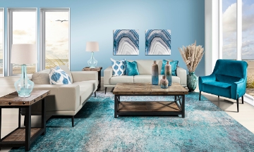 Picture of Ashbury Dove Leather 2-Piece Living Room Set