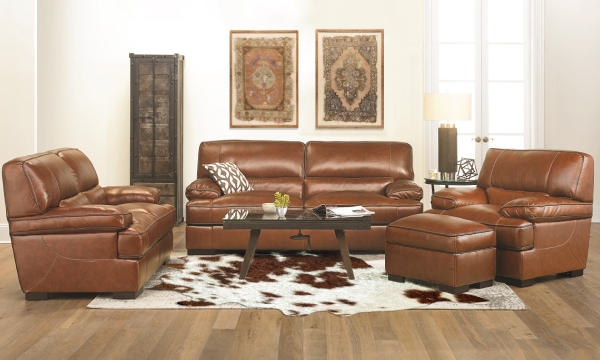 Picture of Prodigy Blue Leather Power Reclining 3-Piece Living Room Set