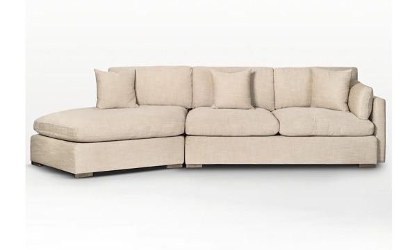 Picture of Kayden Flax Left Facing Cuddler Sofa