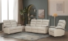 Picture of Marlon Cream Leather Dual Power Loveseat