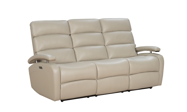 Picture of Marlon Cream Leather Dual Power Sofa