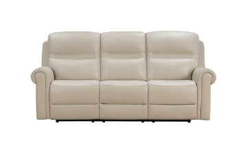 Picture of Remington Cream Leather Dual Power Sofa