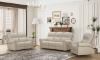 Picture of Remington Cream Leather Dual Power Sofa