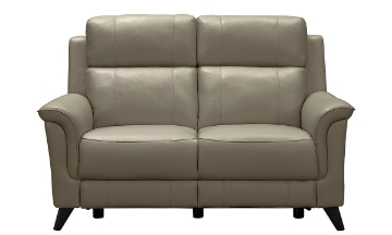 Picture of Barcalounger Kester Stone Leather Power Loveseat