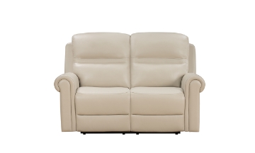 Picture of Remington Cream Leather Dual Power Loveseat