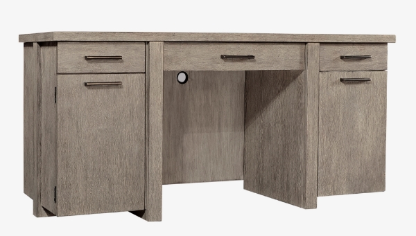 Picture of Platinum Gray Linen Credenza