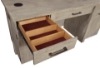 Picture of Platinum Gray Linen Credenza