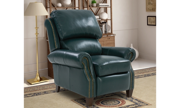 Picture of Churchill Emerald Leather Recliner
