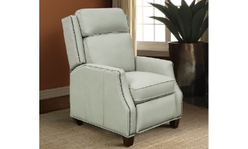 Picture of Van Buren Dove Leather Recliner