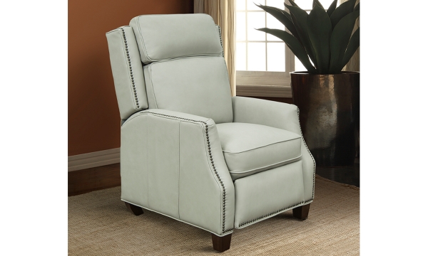Picture of Van Buren Dove Leather Recliner