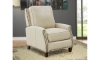 Picture of Melrose Parchment Leather Recliner