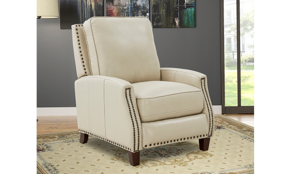 Picture of Melrose Parchment Leather Recliner
