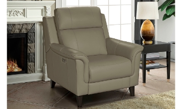Picture of Barcalounger Kester Stone Leather Power Recliner